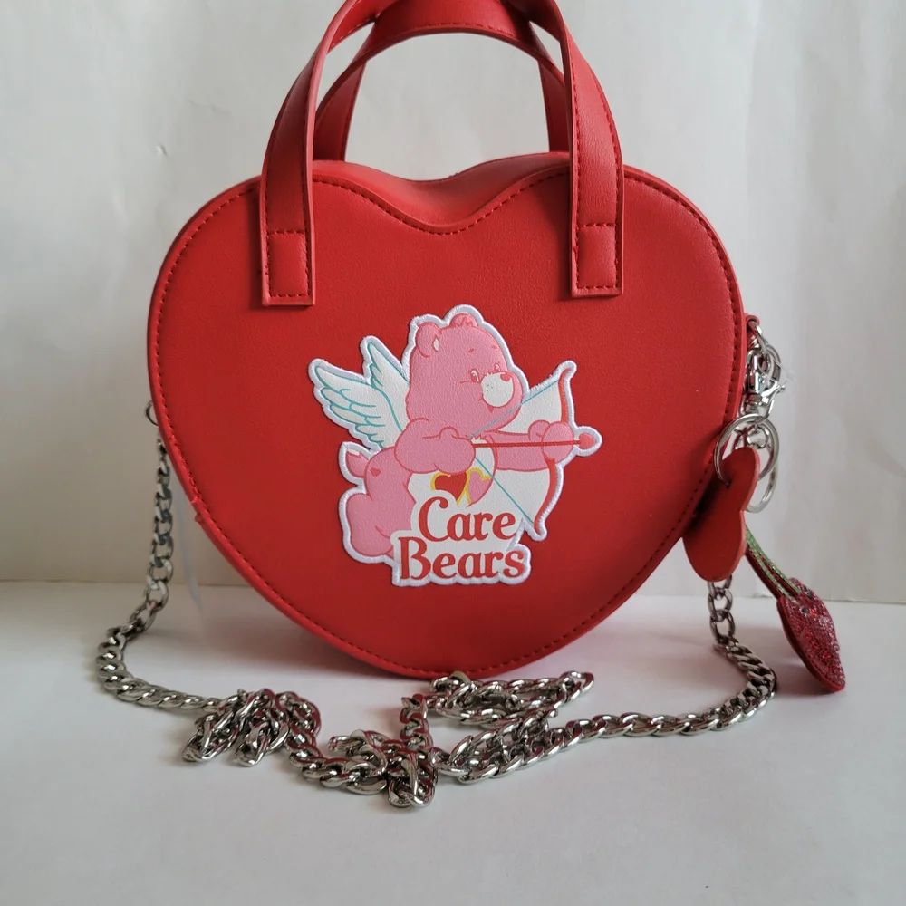 Care Bears x Skinnydip London Red Crossbody Bag with Chain Straps NWT - Picture 1 of 12